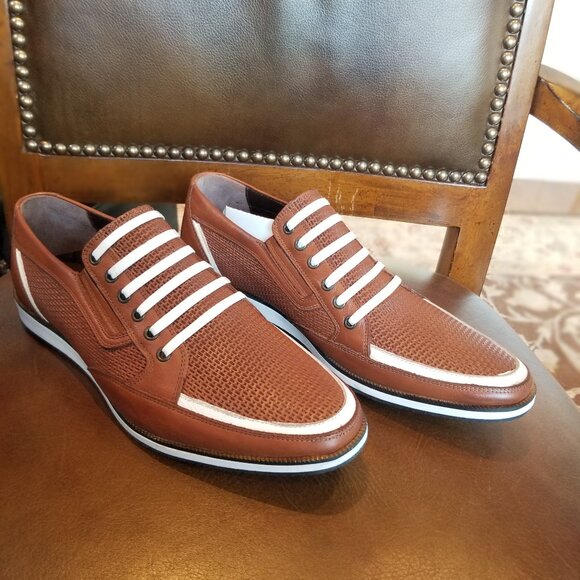 Men's New leather slip ons. - Picture 1 of 5
